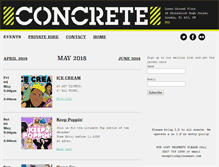 Tablet Screenshot of concretespace.co.uk